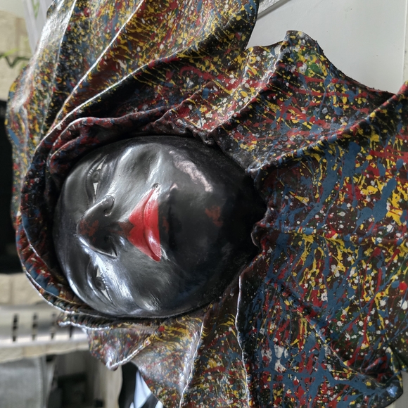 Colorful Abstract Face Sculpture - Picture 5 of 6